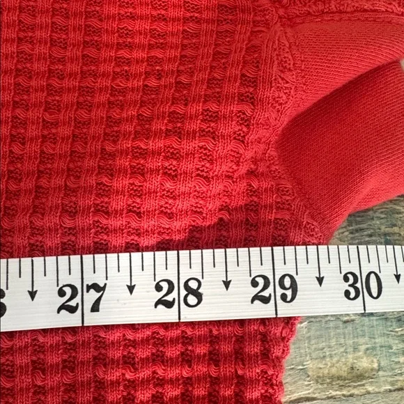 American Eagle Outfitters Women's Oversized Big Hug Waffle Crew Neck Sweatshirt - Picture 11 of 12